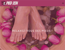 Tablet Screenshot of pied-zen.fr